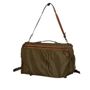 HARTMANN Vintage 60’s Coffee Leather & Nylon Intensity 22” Trifold Garment Bag